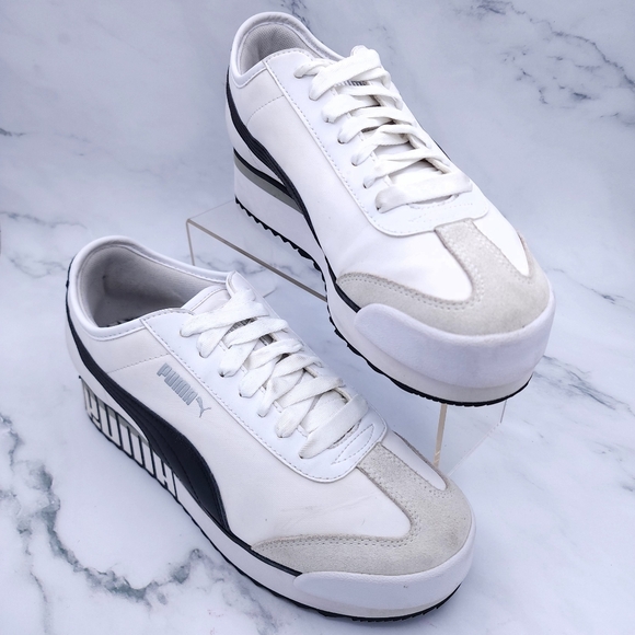 Puma Shoes - Puma - Roma Amor Women's Sneakers - White & Black - US 10
